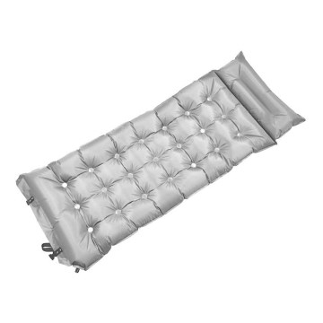 Önfelfújó matrac párnával 180x66 cm szürke