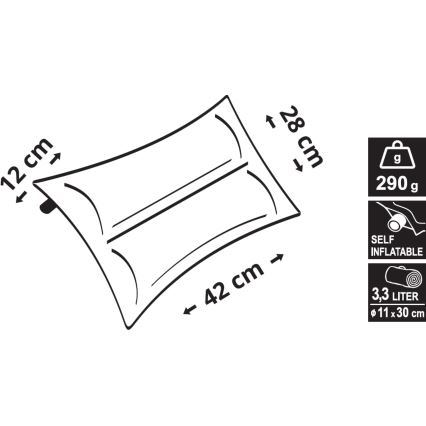 Önfelfújó párna kék