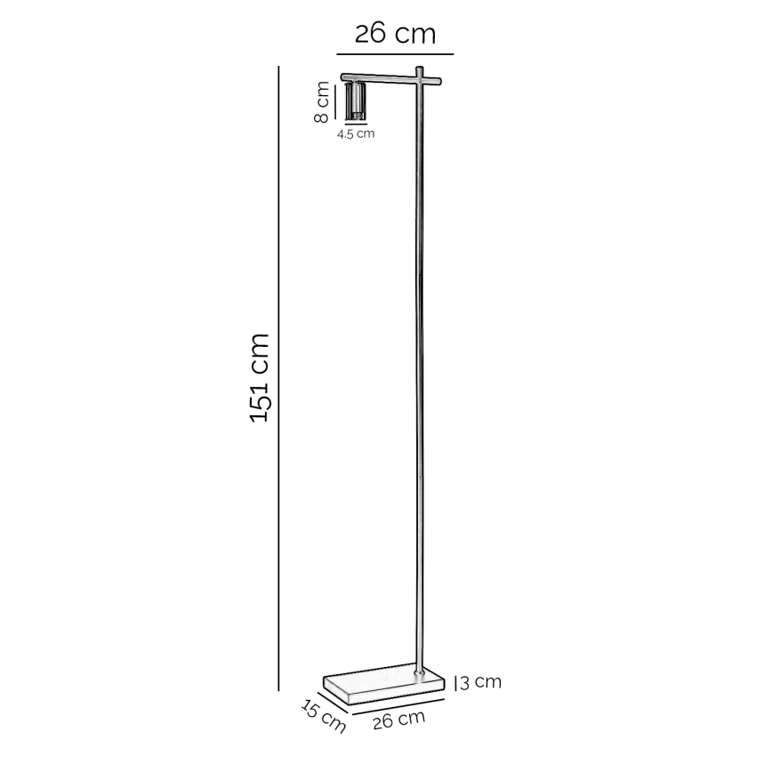 ONLI - Állólámpa CROSS 1xE27/22W/230V