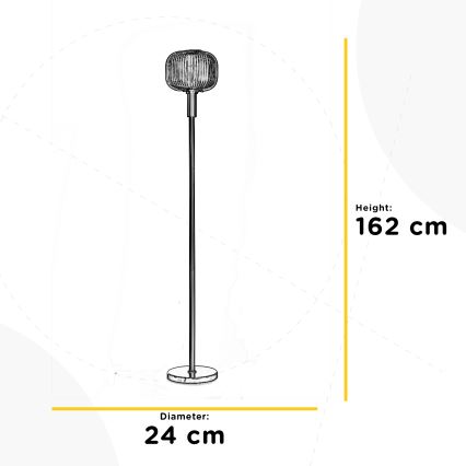 ONLI - Állólámpa DOROTY 1xE27/22W/230V kék/arany
