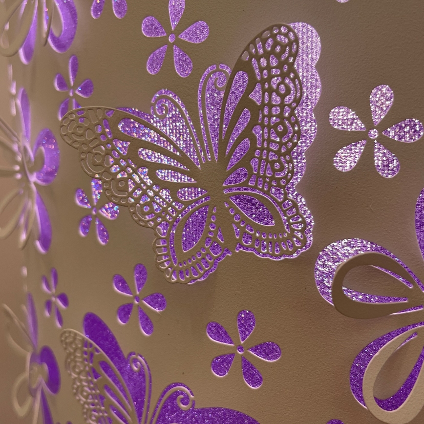 ONLI - Állólámpa TITILLA 1xE27/22W/230V lila/fehér