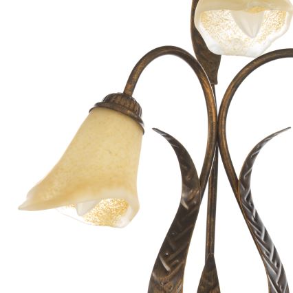 ONLI - Asztali lámpa ALGA 3xE14/6W/230V 61 cm bronz