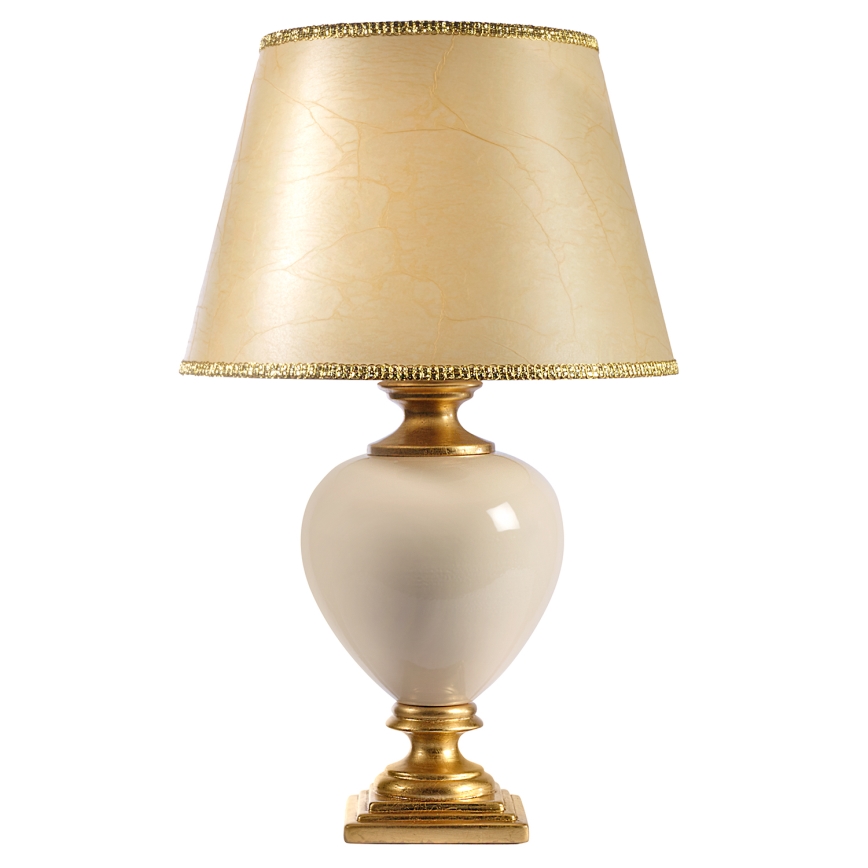 ONLI - Asztali lámpa AMADEUS 1xE27/15W/230V 72 cm bézs/arany