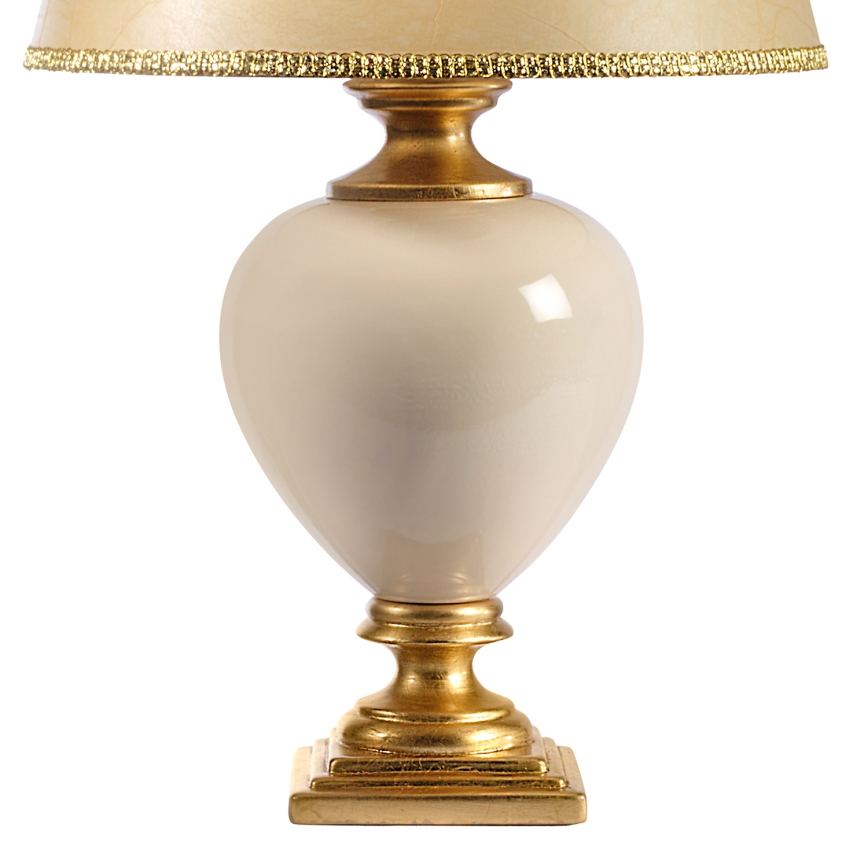 ONLI - Asztali lámpa AMADEUS 1xE27/15W/230V 72 cm bézs/arany