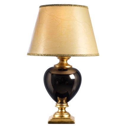 ONLI - Asztali lámpa AMADEUS 1xE27/15W/230V 72 cm fekete/arany