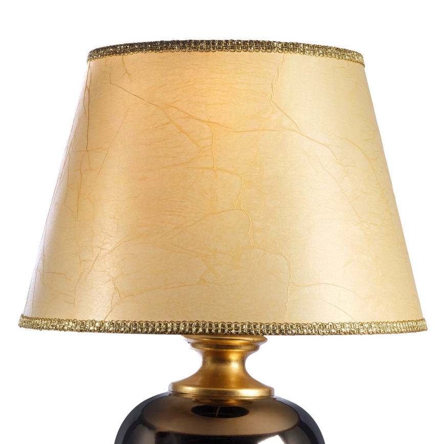 ONLI - Asztali lámpa AMADEUS 1xE27/15W/230V 72 cm fekete/arany