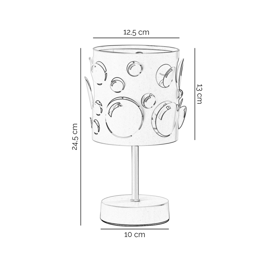 ONLI - Asztali lámpa BOLLICINE 1xE14/6W/230V 22 cm fehér