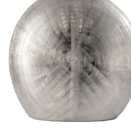 ONLI - Asztali lámpa CERAMICA 1xE27/15W/230V 51 cm ezüst/fehér