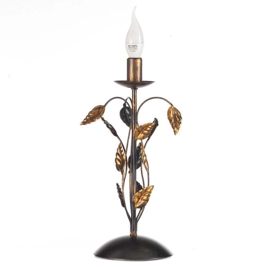 ONLI - Asztali lámpa COLLANA 1xE14/6W/230V 40 cm bronz