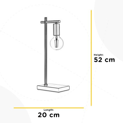 ONLI - Asztali lámpa CROSS 1xE27/22W/230V 52 cm