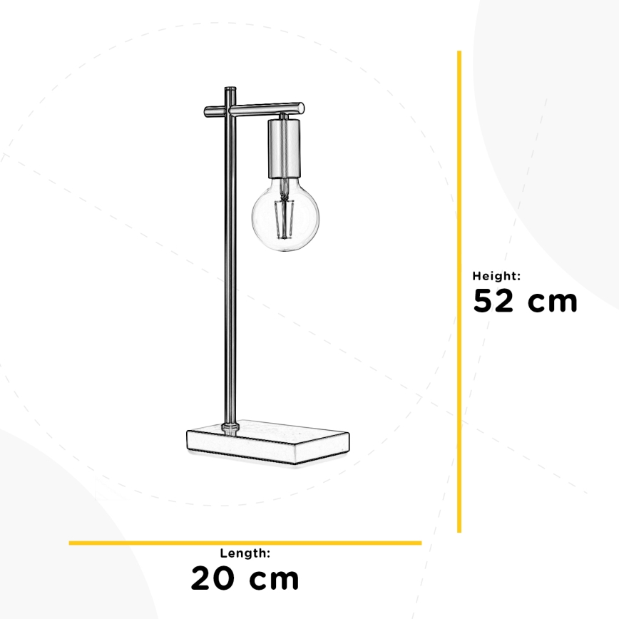 ONLI - Asztali lámpa CROSS 1xE27/22W/230V 52 cm