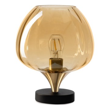 ONLI - Asztali lámpa ELIDE 1xE27/15W/230V fekete/rézszínű