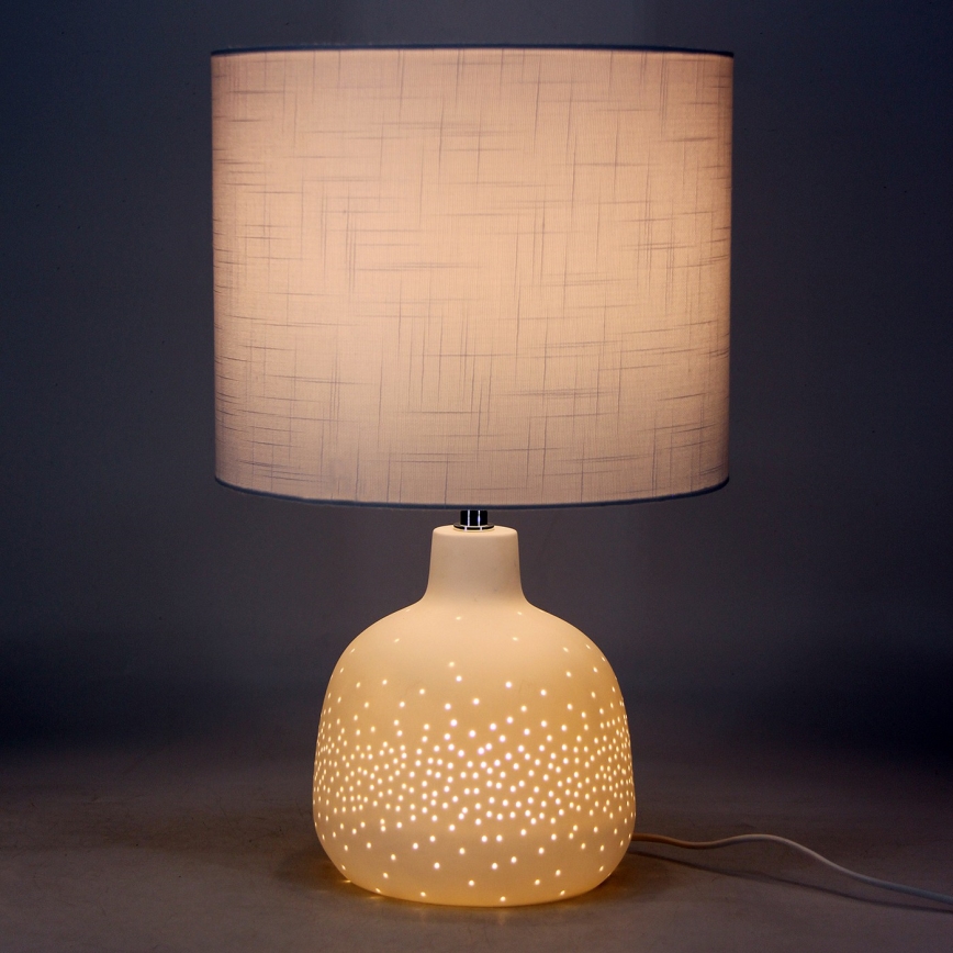 ONLI - Asztali lámpa ELUMA 2xE27/15W/230V 48 cm fehér