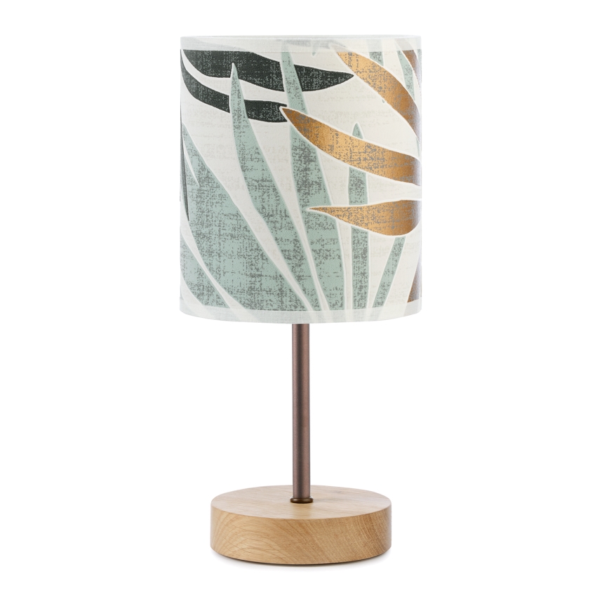ONLI - Asztali lámpa FLORA 1xE27/22W/230V 28 cm zöld/arany