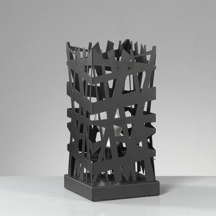 ONLI - Asztali lámpa FORESTA 1xE27/15W/230V 29 cm fekete