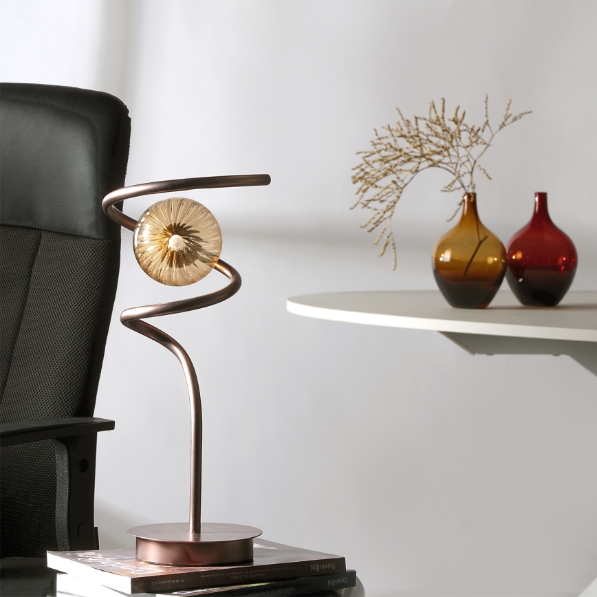 ONLI - Asztali lámpa FRIDA 1xG9/10W/230V 42 cm réz