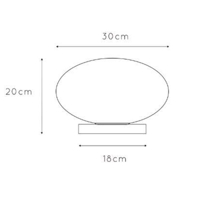 ONLI - Asztali lámpa JANET 1xE27/6W/230V átm. 30 cm