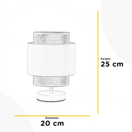 ONLI - Asztali lámpa LICIA 1xE27/22W/230V