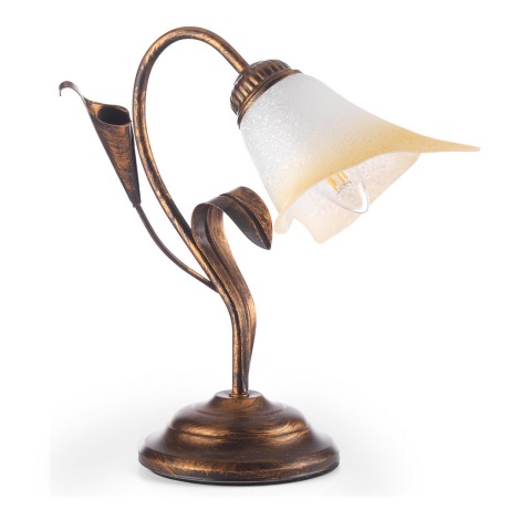 ONLI - Asztali lámpa LUCREZIA 1xE14/6W/230V bronz
