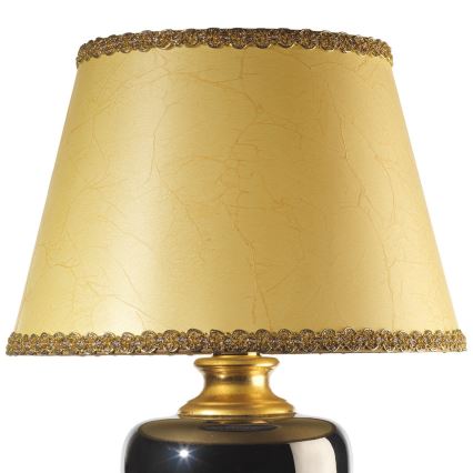 ONLI - Asztali lámpa MOZART 1xE27/22W/230V fekete/arany 67 cm