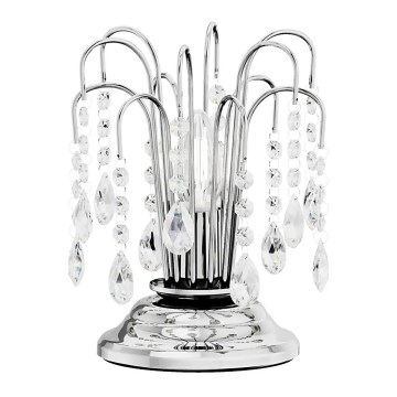 ONLI - Asztali lámpa PIOGGIA 1xE14/6W/230V átm. 16 cm fényezett króm