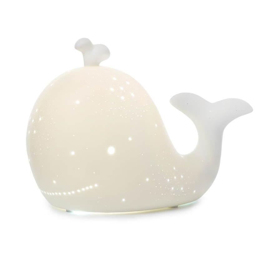 ONLI - Asztali lámpa PORCELLANA 1xE14/6W/230V 16,2 cm bálna
