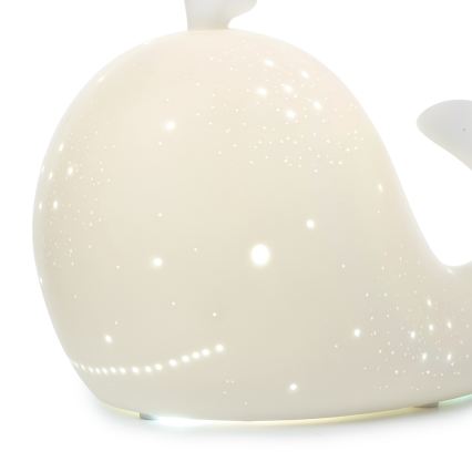 ONLI - Asztali lámpa PORCELLANA 1xE14/6W/230V 16,2 cm bálna