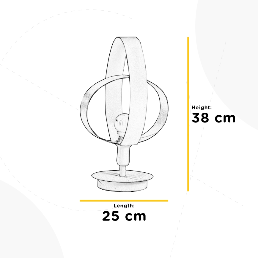 ONLI - Asztali lámpa SERENA 1xE14/6W/230V fehér 38 cm