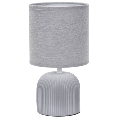 ONLI - Asztali lámpa SHELLY 1xE27/22W/230V szürke 28 cm