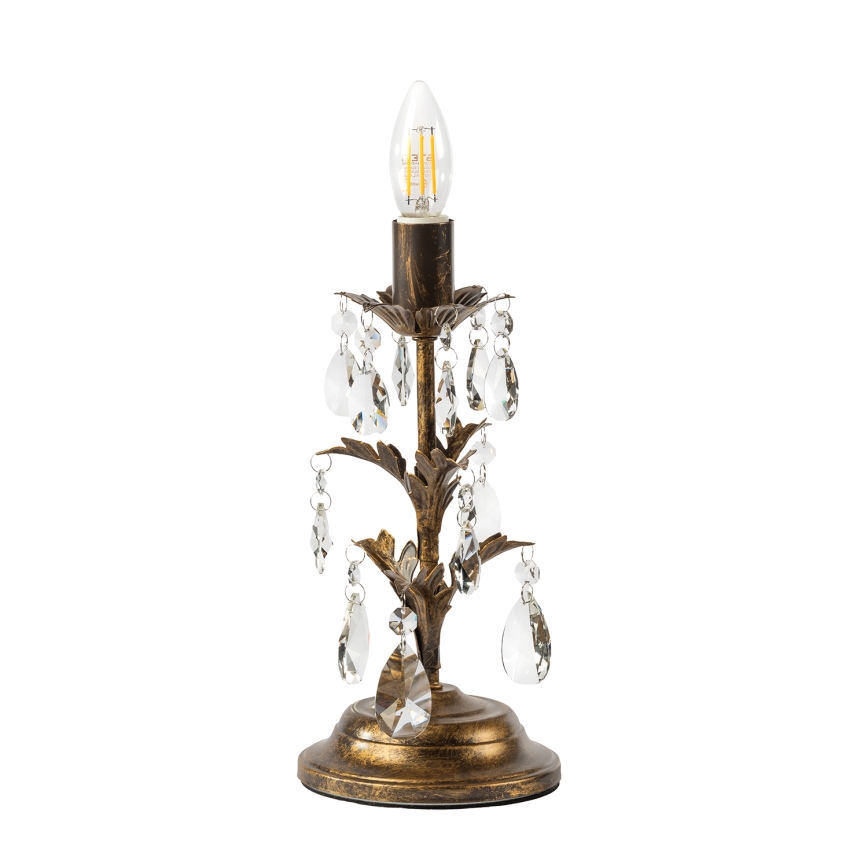 ONLI - Asztali lámpa TERESA 1xE14/6W/230V bronz