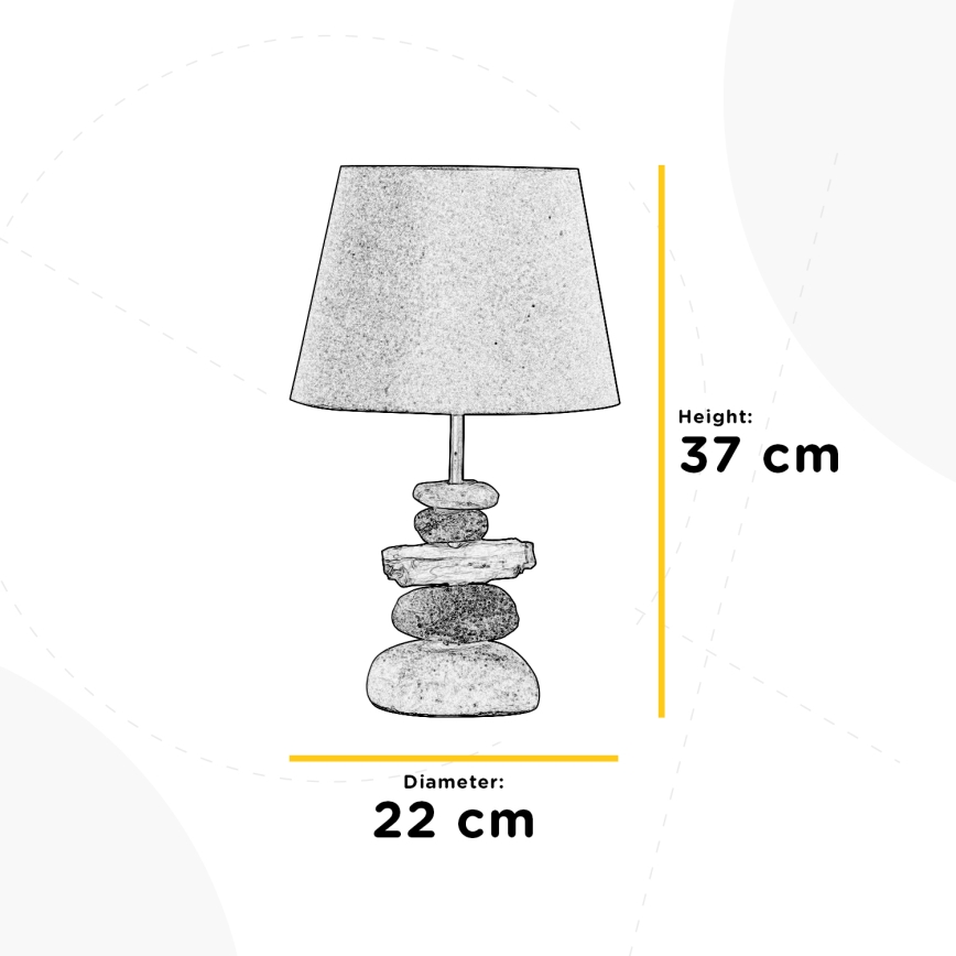 ONLI - Asztali lámpa VERA 1xE27/22W/230V á. 22 cm