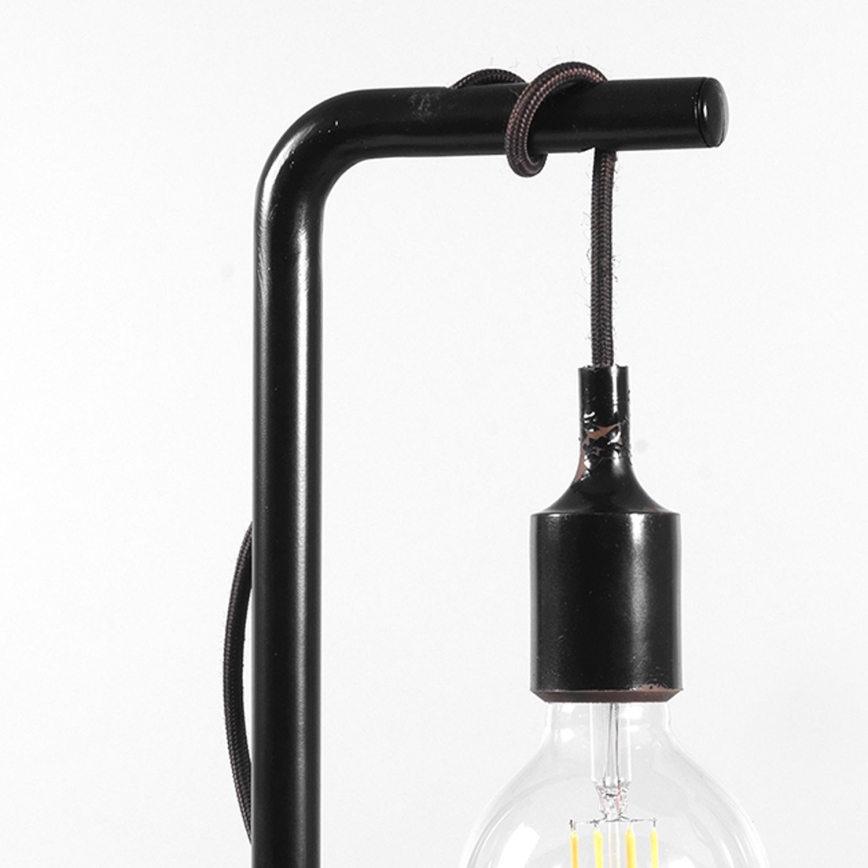 ONLI - Asztali lámpa WIRE 1xE27/15W/230V 50 cm fekete