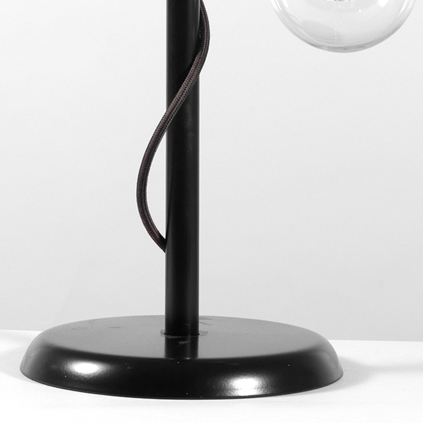 ONLI - Asztali lámpa WIRE 1xE27/15W/230V 50 cm fekete