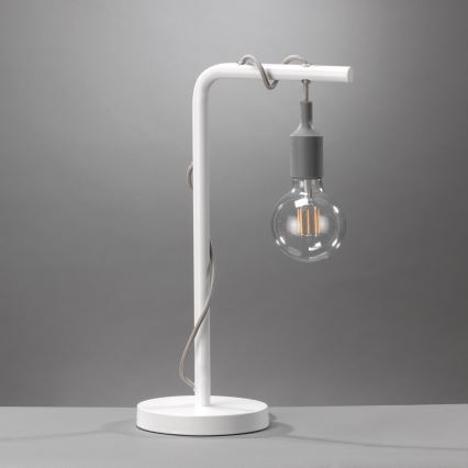 ONLI - Asztali lámpa WIRE 1xE27/15W/230V 50 cm szürke/fehér