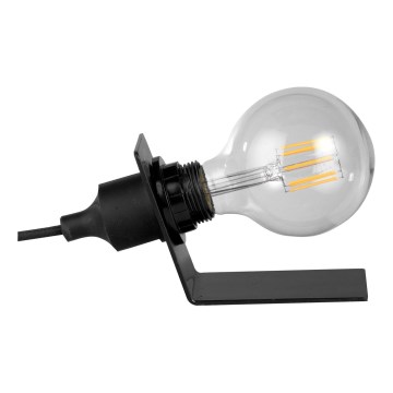 ONLI - Asztali lámpa WIRE 1xE27/15W/230V 9 cm fekete