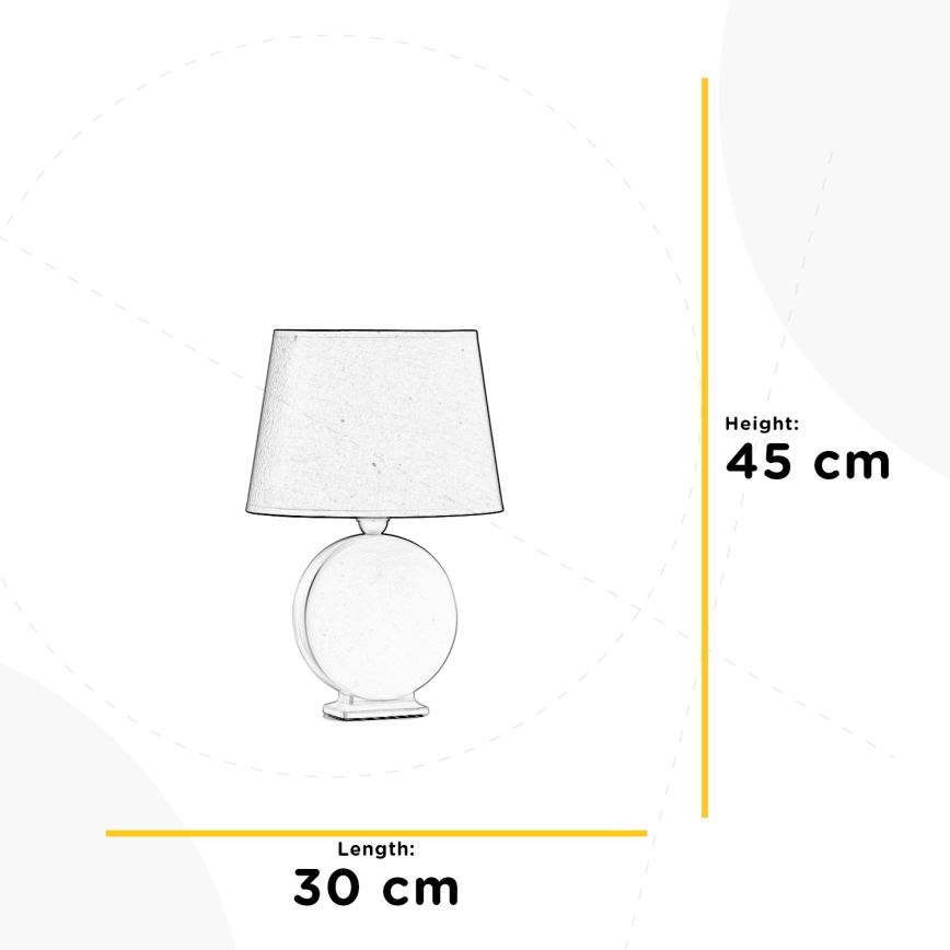 ONLI - Asztali lámpa ZEN 1xE27/22W/230V 46 cm