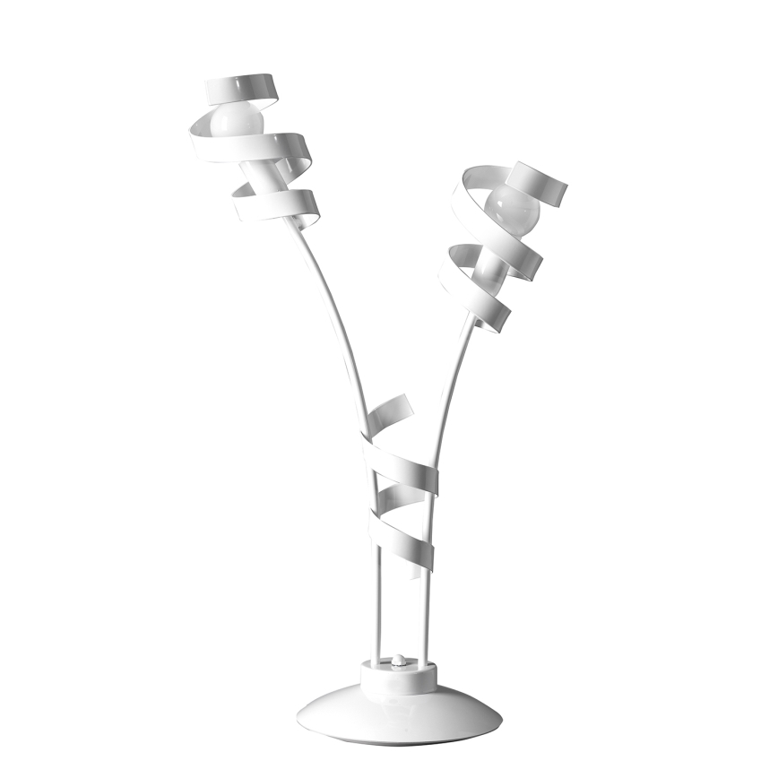 ONLI - Asztali lámpa ZOE 2xE14/6W/230V 65 cm fehér