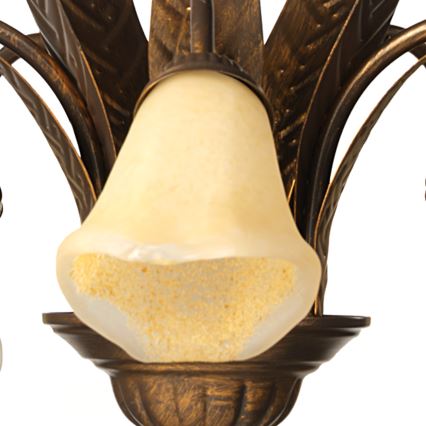 ONLI - Csillár láncon ALGA 5xE14/6W/230V bronz