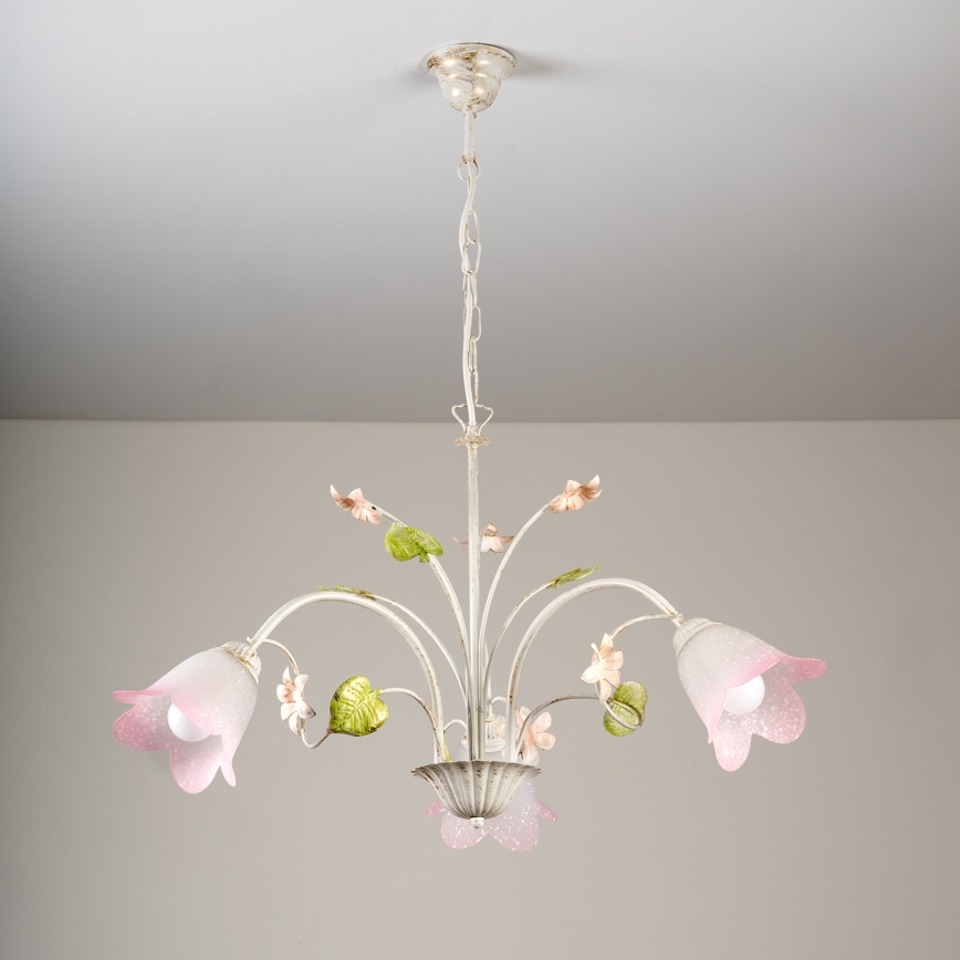 ONLI - Csillár láncon BOTTON DORO 3xE14/6W/230V