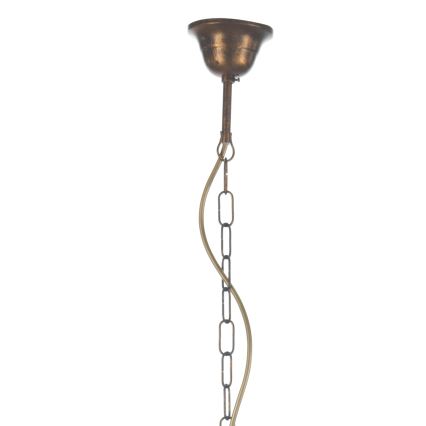 ONLI - Csillár láncon CANDELA 5xE14/6W/230V bronz