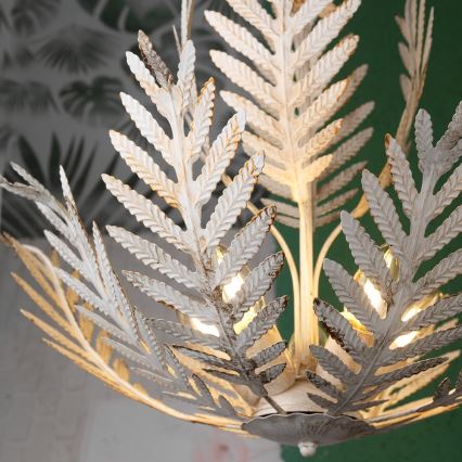 ONLI - Csillár láncon FELCE 5xE14/6W/230V krém