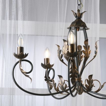 ONLI - Csillár láncon GRETEL 5xE14/6W/230V