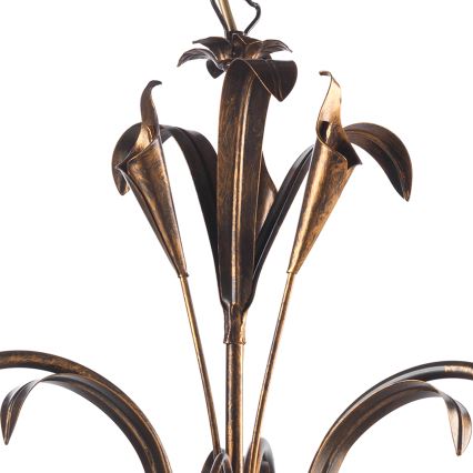 ONLI - Csillár láncon LUCREZIA 3xE14/6W/230V bronz