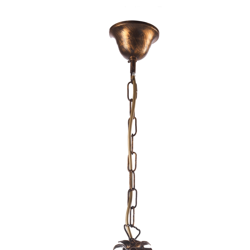 ONLI - Csillár láncon LUCREZIA 3xE14/6W/230V bronz