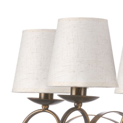 ONLI - Csillár láncon POMPEI 5xE14/6W/230V bronz