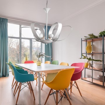 ONLI - Csillár láncon SERENA 6xE14/6W/230V fehér