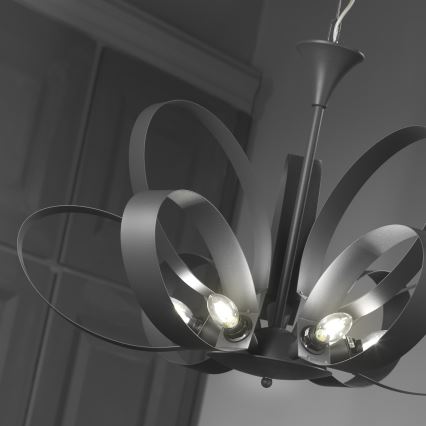 ONLI - Csillár láncon SERENA 9xE14/6W/230V fekete