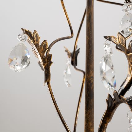 ONLI - Csillár láncon TERESA 3xE14/6W/230V bronz