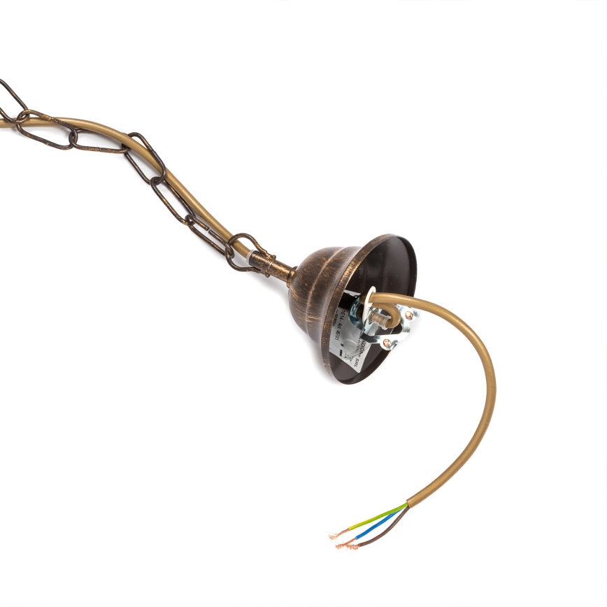 ONLI - Csillár láncon TERESA 5xE14/6W/230V bronz