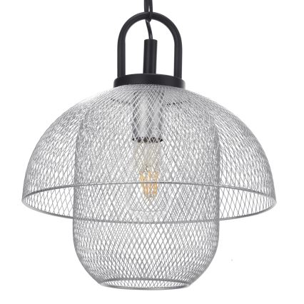 ONLI - Csillár láncon ZAIR 1xE27/22W/230V fekete/ezüst